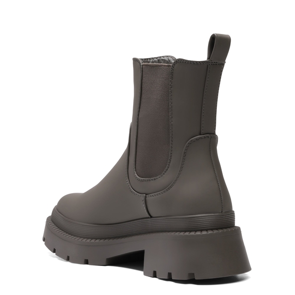 Chelsea Platform Booties - DARK GREEN - 3